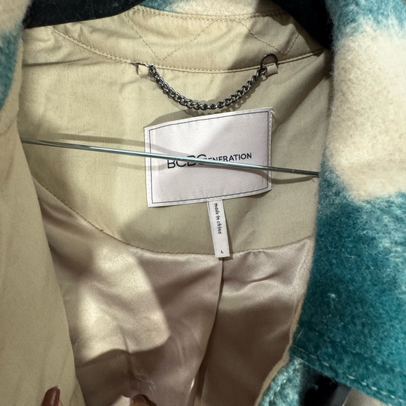 BCBGeneration Teal and Cream Outerwear - Picture 3 of 3